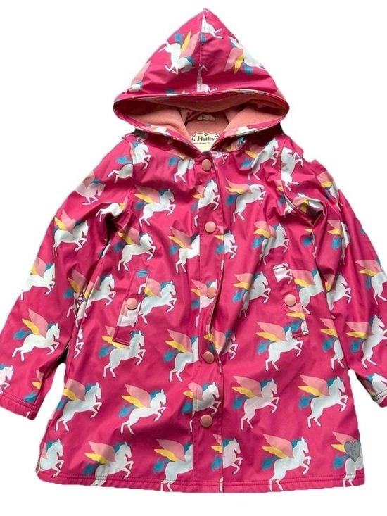 Hatley Other - Girls Hatley Pink Rain Jacket With Unicorns Size 12